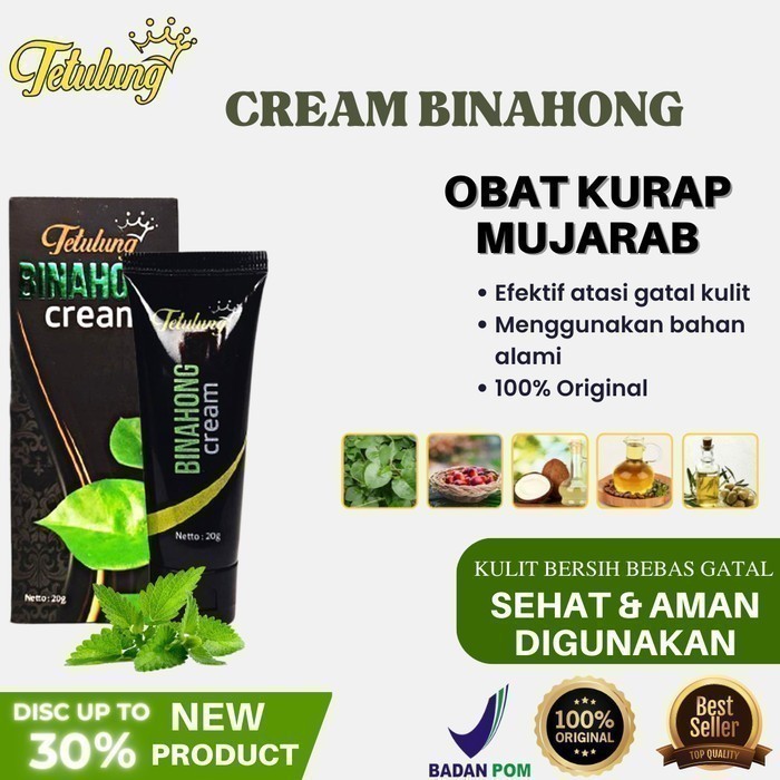 Salep Cream Binahong Tetulung Efktif Atasi Gatal Luka Aman Bpom