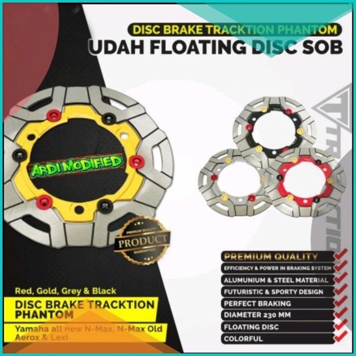 piringan cakram depan nmax - aerox - lexi tracktion model floating cnc