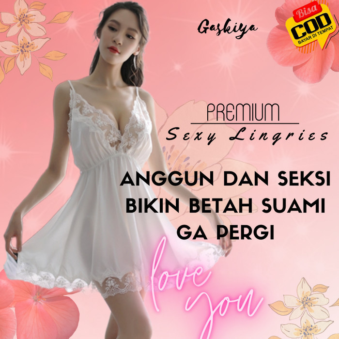 Terlaris!! Lingerie Baju Dinas Celana Tidur Wanita Cewek Haram Seksi Sexy Premium