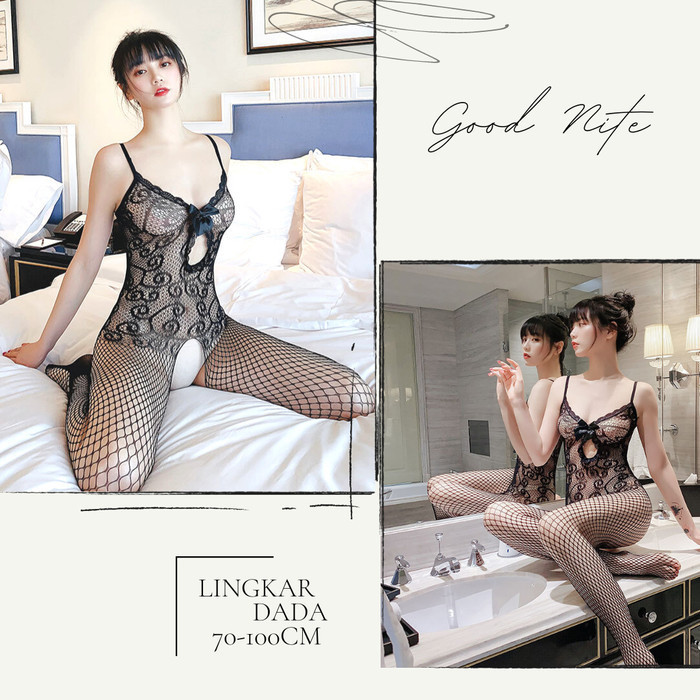 CUCI GUDANG Baju Lingeria Mini Sexy Lace baju tidur Tembus Pandang - 66