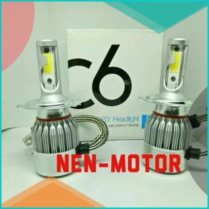 lampu led c6 h4 mobil motor bisa jauh dekat 8JVLZ4 sparepart