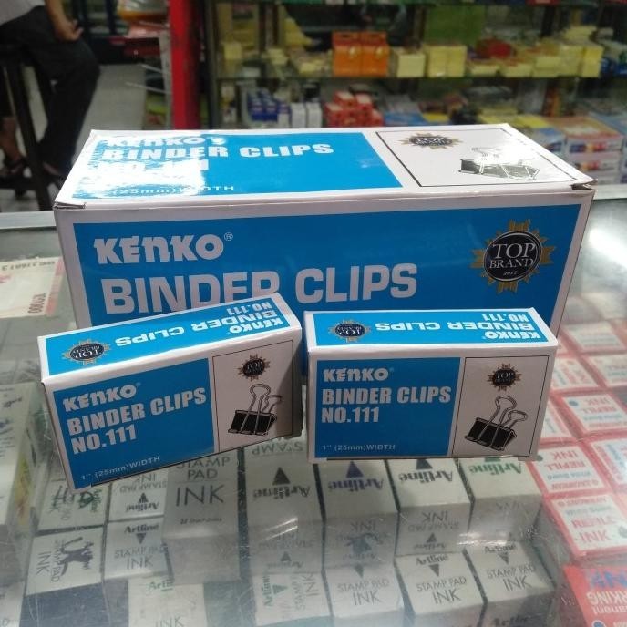 

Binder Clips Kenko no 111 isi 12