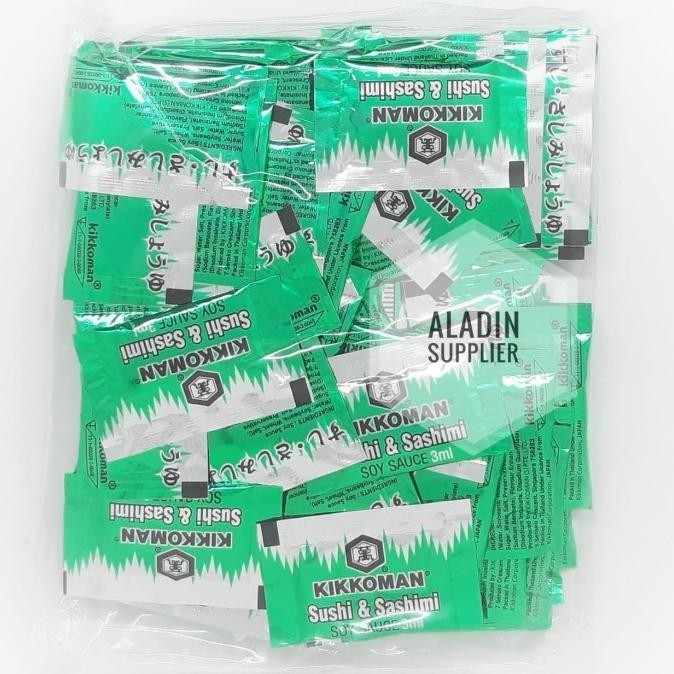

Kikkoman Soy Sauce Shoyu Sushi Sashimi- Kecap Jepang Sachet 100pc MM