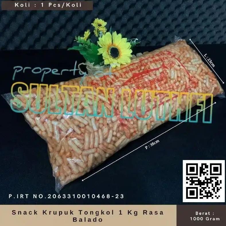 

ad-77 Snack Krupuk Tongkol 1 Kg Rasa Asin dan cabe ijo krupuk gurih krupuk renyah Viral