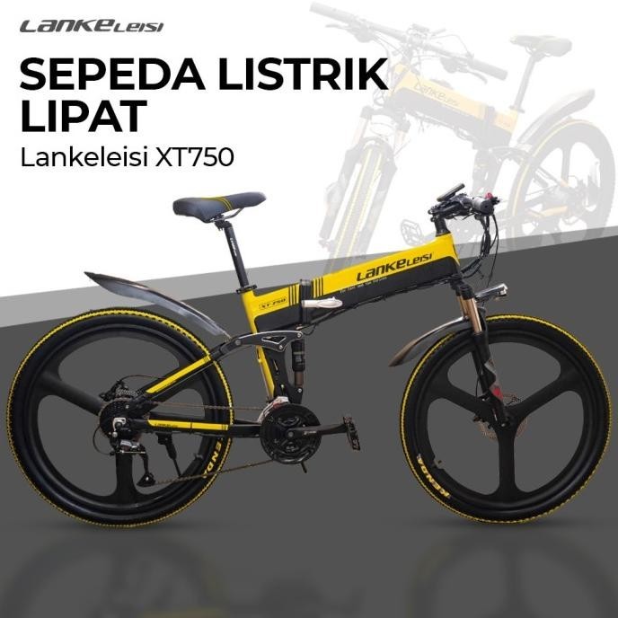 PROMOOO SEPEDA LIPAT LISTRIK MTB EBIKE 26 LANKELEISI XT750 SPORT