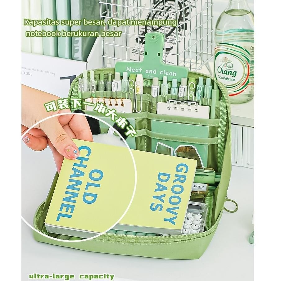 

Ed-7 Tempat Pensil Anak/Penyimpanan Nyaman Berlapis Berkapasitas Besar Multifungsi/Tempat Pensil Tas Sekolah Pola Kartun Mumer