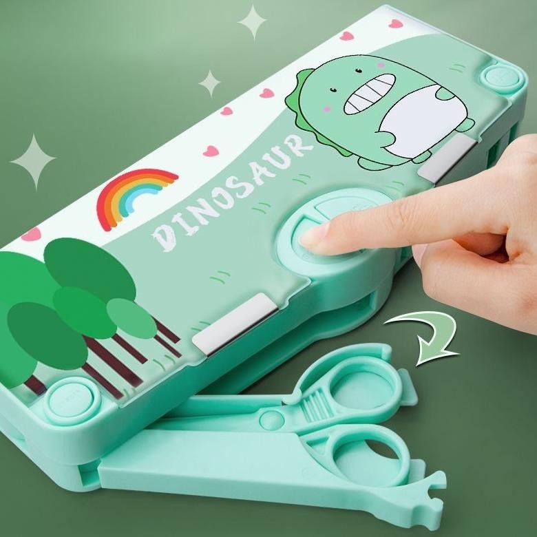 

Gr-8 Tempat Pensil/Pouch/Kotak Pensil Multifungsi Lengkap Peruncing Gunting Isolasi Penghapus Penggaris-Vatin_Shop Cuci Gudang