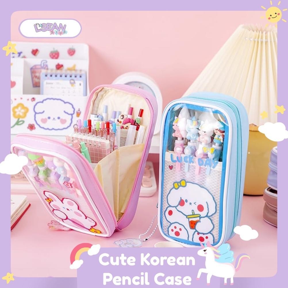 

If56 Tempat Pensil Motif Kartun Lucu Korea Multilayer Anti Air Stationery Case Promo