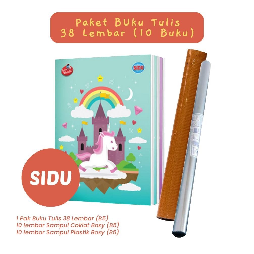 

Yt- Paket 10 Buku Tulis 38 Lembar Set Sampul Plastik Coklat Back To School Promo