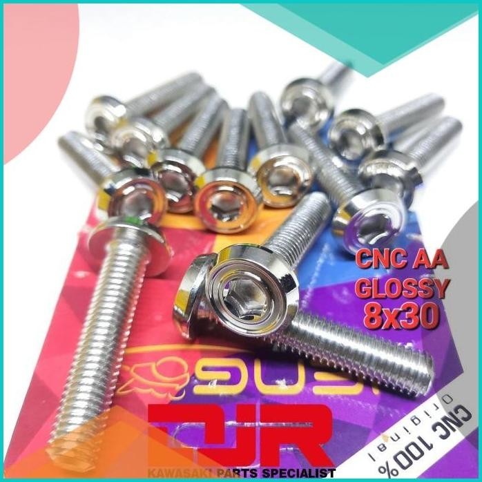probolt stainless baut 12 8x30 payung HENG CNC AA glossy m8x30 3cm 8JV