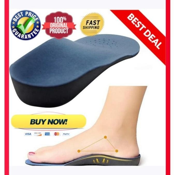 Alas Kaki Flat Foot Arch Support Pain / Insoles / Terapi Kaki Datar