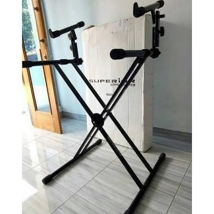 Superior MS036 stand Keyboard Double, silang .