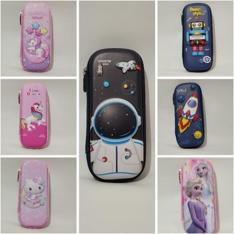 

TERMURAH Tempat Pensil Anak Perempuan Unicorn LOL Frozen Hello Kitty Kotak Pencil Case Emboss Model Smiggle sa