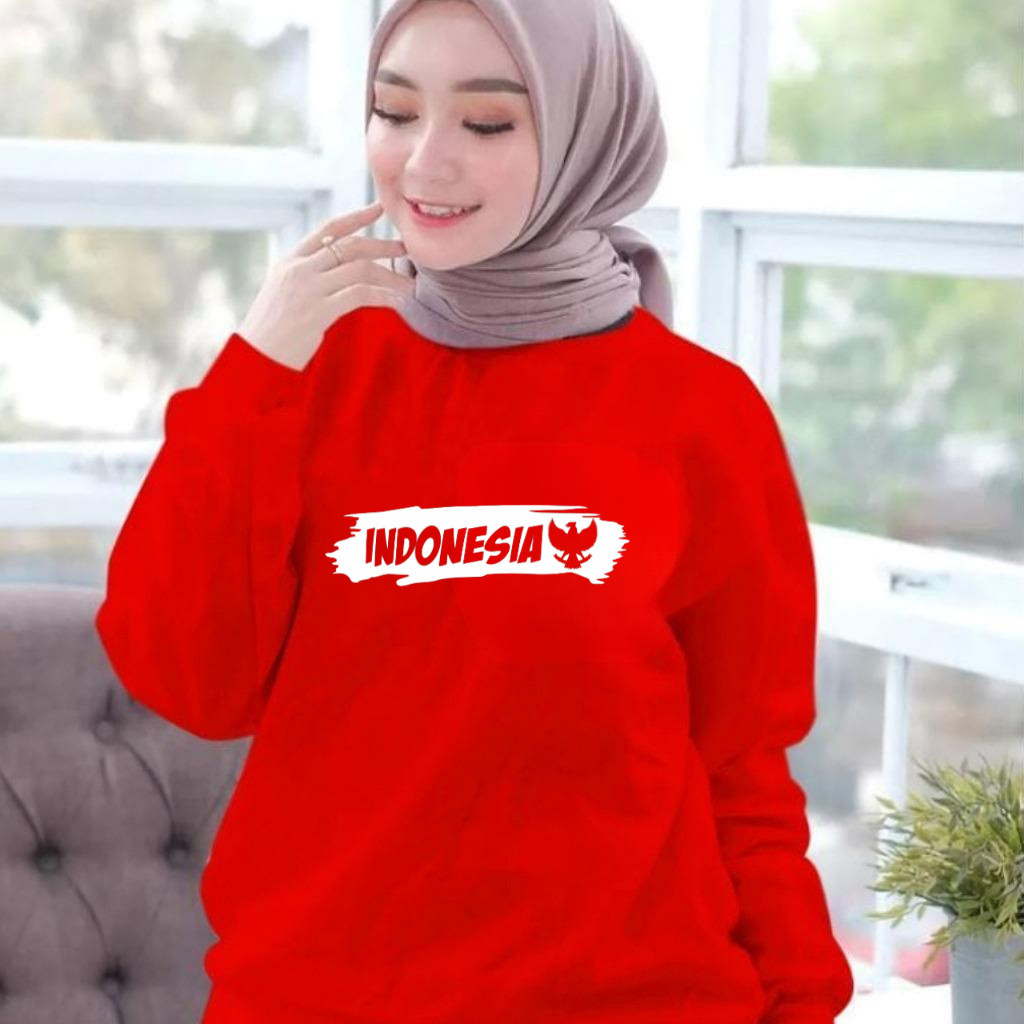 Kaos Bisa Cod Tshirt Pakaian Remaja T-Shirt Wanita Kaus Merah Putih 17Agustus 79 17 Agustus Kemerdek