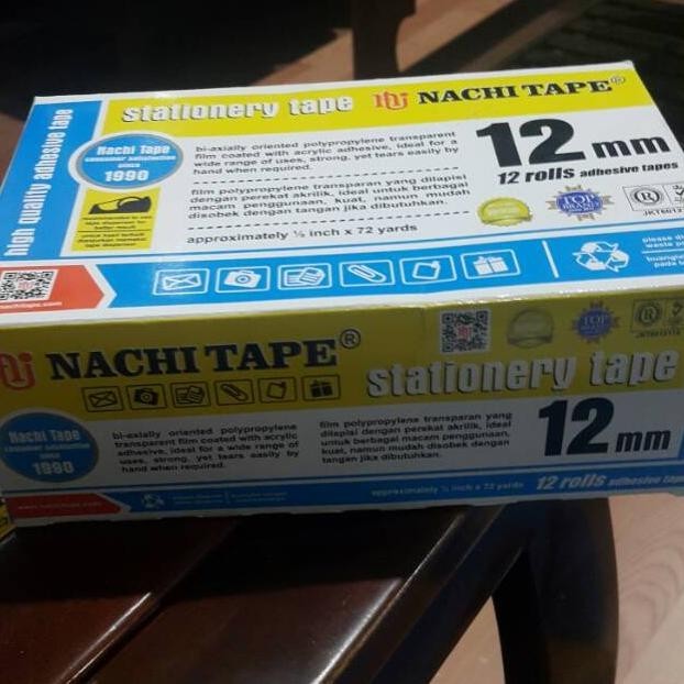 

SPECIAL Lakban selotip st nachi 1/2 72 stationery tape murah berkualitas gr-8
