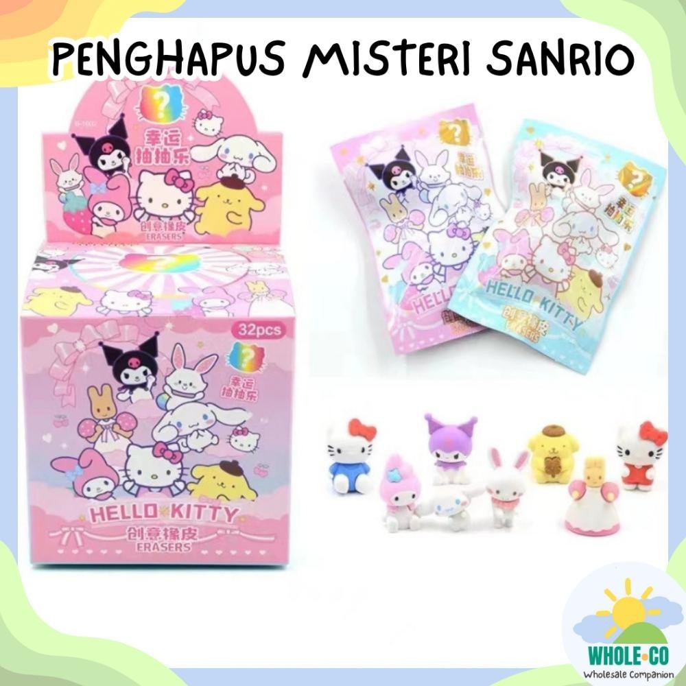 

Terlaris (1 Box Isi 32 Pcs) Penghapus Misteri Paket Sanrio Premium Karakter Melody Kuromi Lucu Unik Imut Termurah Grosir Cod B-1002 Tr21