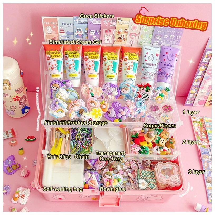 

Murah 885Pcs Diy Gantungan Kunci Akrilik Set Diy Keychain Set Kartu Stiker Luca Kotak Guka Cream Gum Kartun Mainan Anak Perempuan Hadiah Ulang Tahun Uj-53