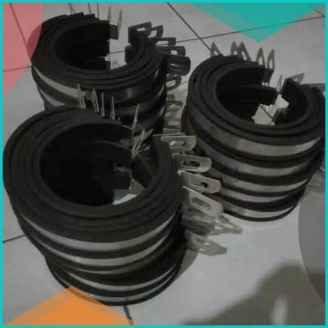 Klem knalpot racing breket knalpot racing stainles tebal 3.5 inch 8JVL