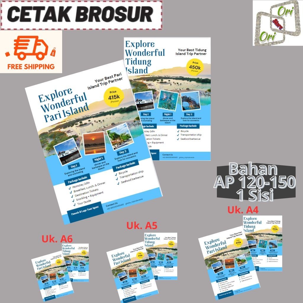 

Print Brosur | Cetak Brosur Flyer A6 MURAH | 1 Sisi / 2 Sisi