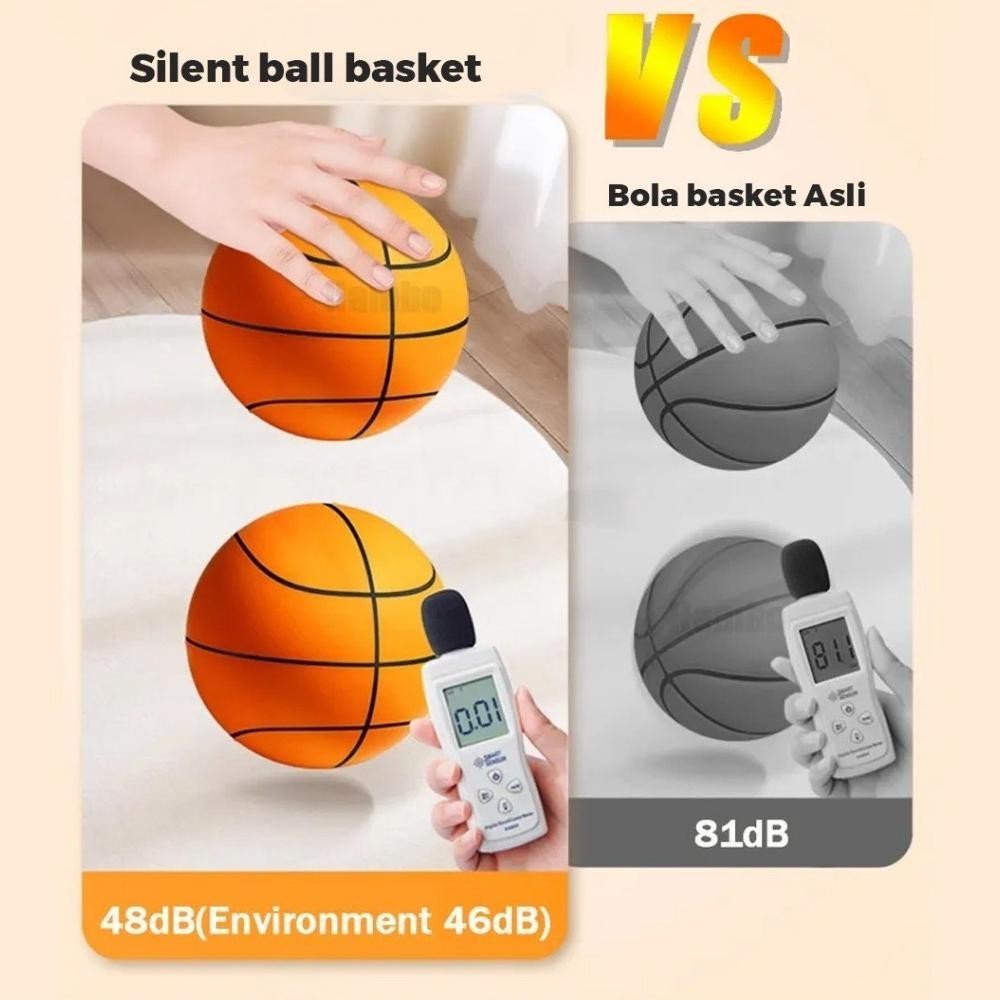 SPECIAL Mainan Bola Basket Anak Size 5 - Sillent Ball Bola Basket Kedap Suara - Bola Basket Outdoor 