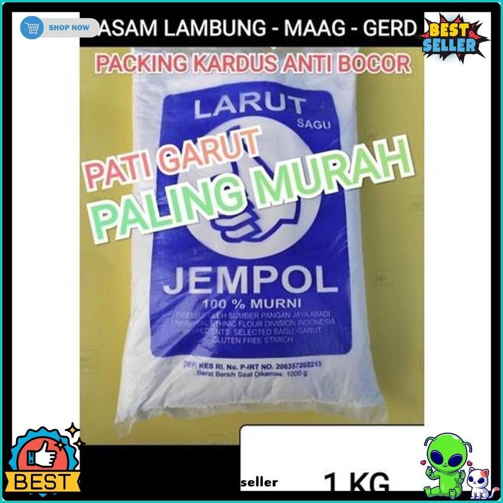 

Tepung Pati Halus Garut / Irut / Sagu Cap Jempol Asli 100% ( Perkilo Sangat Halus Dan Nikmat ) (Cod)