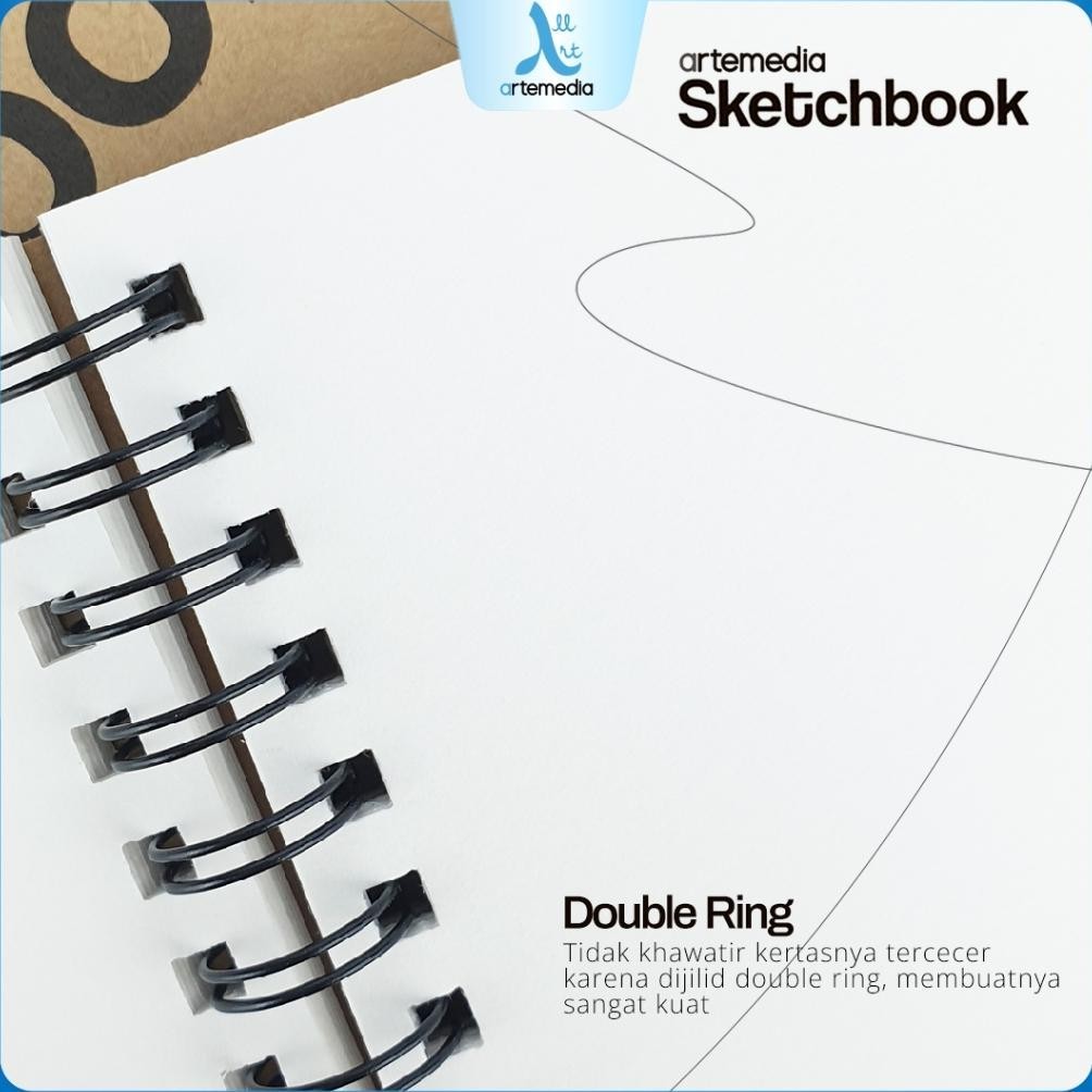 

Hot Artemedia Sketchbook Wired A5 A4 Craft Cover Jilid Spiral Murah