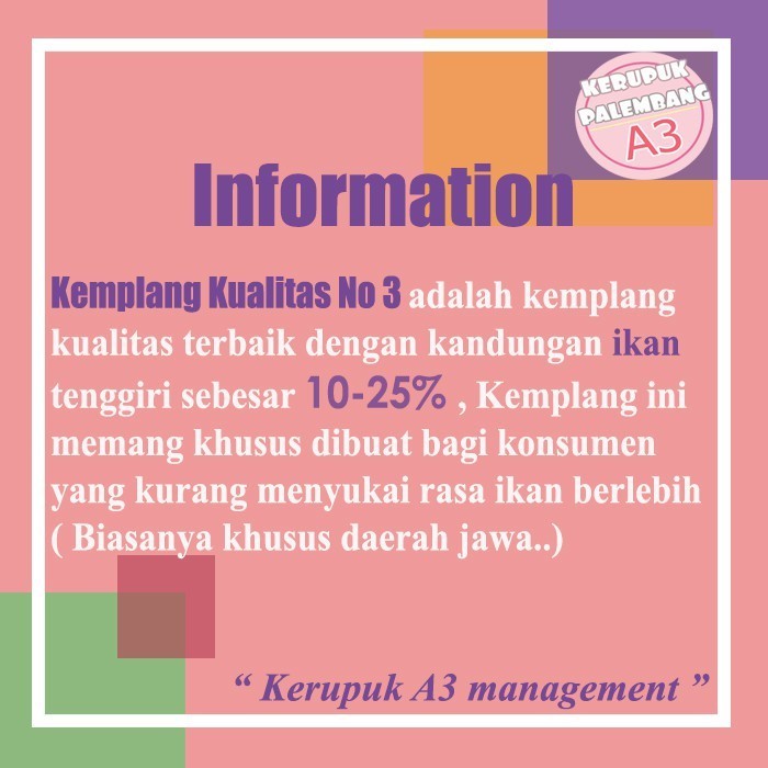 

KEMPLANG KUALITAS NO 3 KEMPLANG MURAH BERKUALITAS KEMPLANG KOIN NO 3 PALEMBANG ASLI PALEMBANG