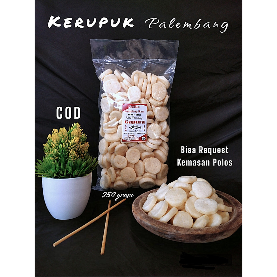 

KERUPUK KEMPLANG MINI SUPER, ASLI IKAN TENGGIRI , UKURAN MINI ( KOIN ) 250GRAM ASLI PALEMBANG