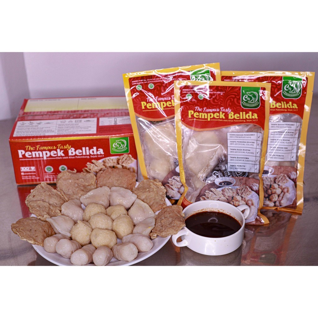 

PEMPEK BELIDA CRP ASLI PALEMBANG PAKET CAMPUR 24 PCS (PAKET A) ASLI PALEMBANG
