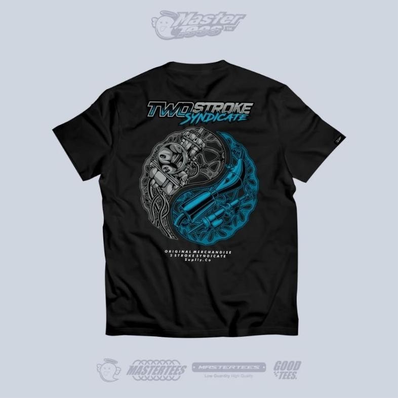 Promo Kaos Two Stroke Syndicate Yinyang Tshirt 2Stroke Syndicate Baju Anak Dewasa Pria Wanita