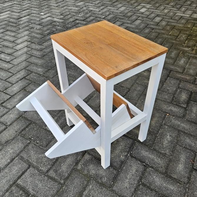 Tangga / Kursi Lipat / Tangga kursi lipat serbaguna / Tangga Kursi Full Kayu Solid E88A