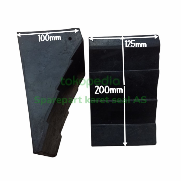 Karet Ganjal Ban Mobil / Truk Rubber Wheel Chock Full Karet