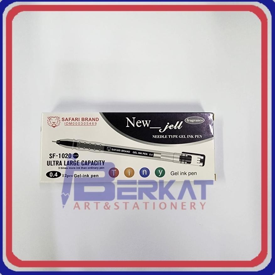 

rf-45 [1 PACK] Ballpoint / Pulpen Gel NEW JELL 0.4mm SAFARI SF-1020 Termurah