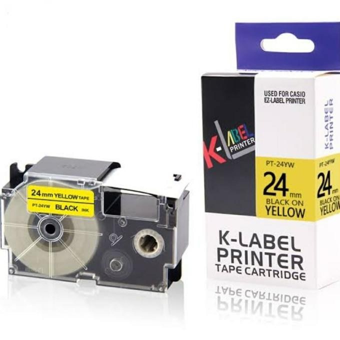 

K LABEL Printer 24mm - use Compatible Casio EZ Label Tape 24mm