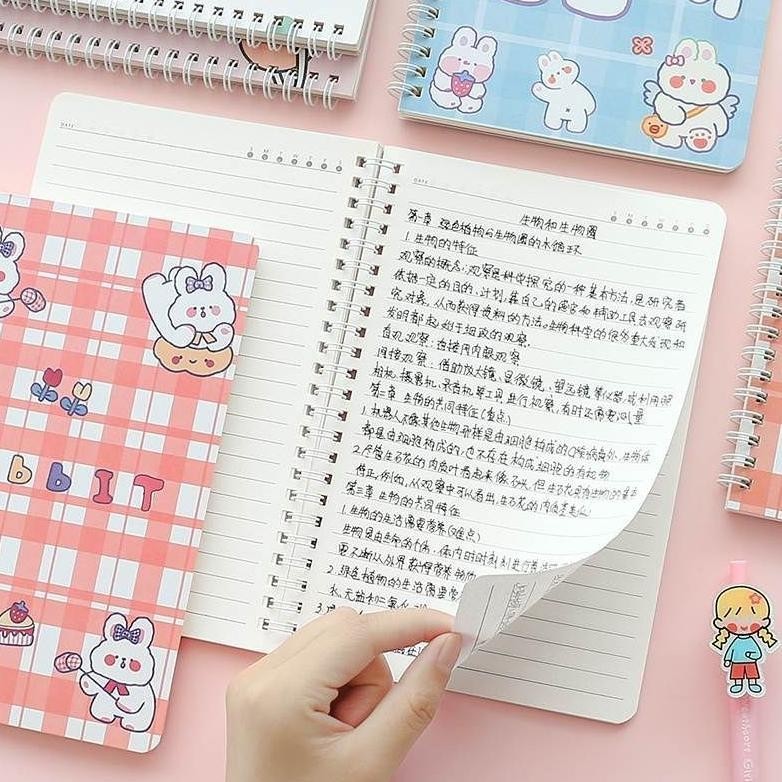 

th-23 Buku Tulis Spiral A5 Notebook Ring A5 Bunga Aesthetic / Notebook Journal / Buku Tulis A5 Spiral Notebook Termurah