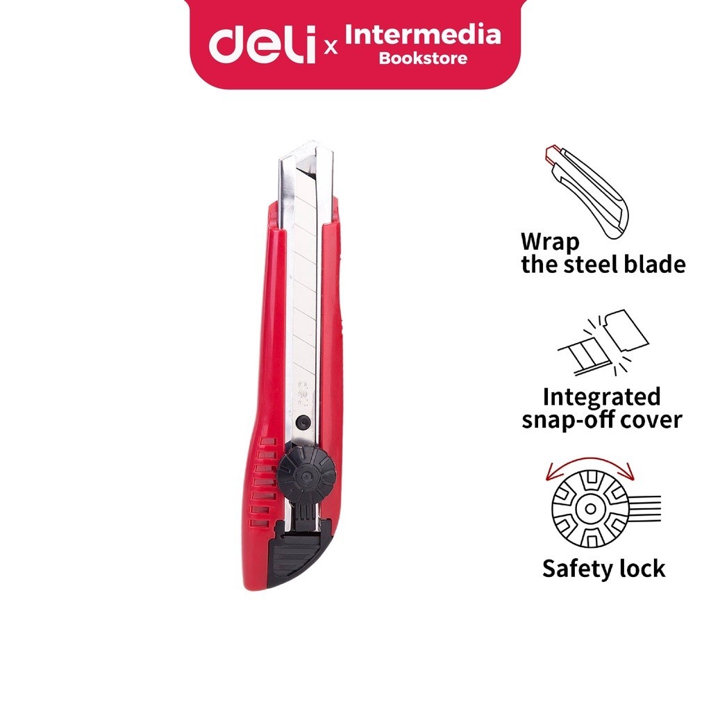 

Deli Cutter CD10040 memudahkan pemotongan dengan sistem kunci otomatis untuk penggunaan yang aman