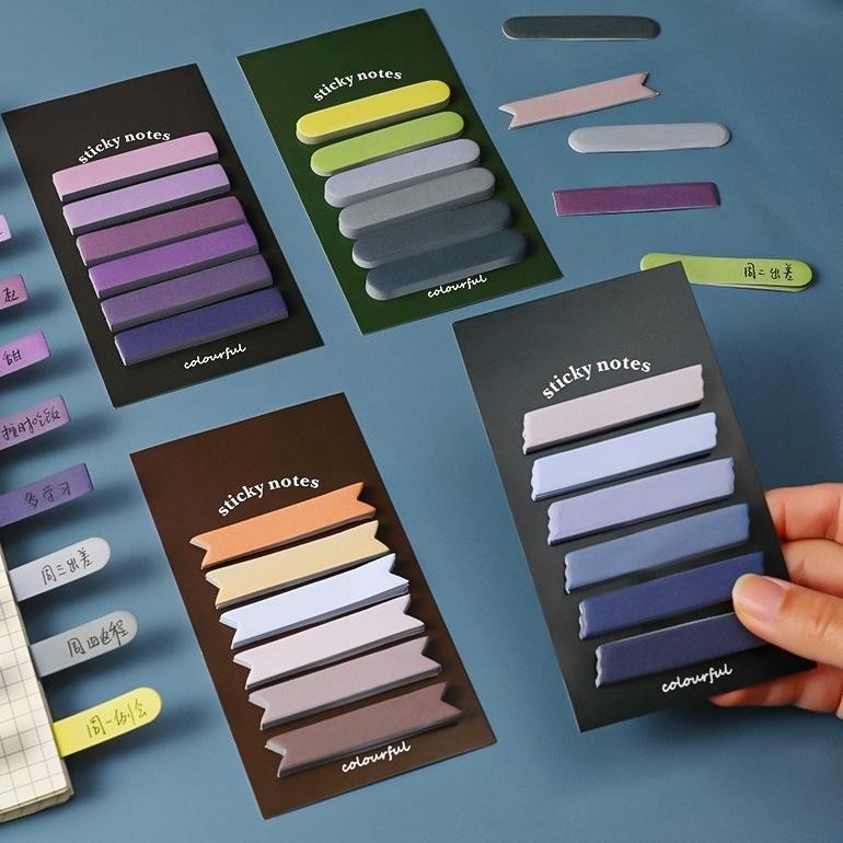 

dgf-4 SMS Sticky Note Gradiasi 6in1 Tempelan Kertas Catatan 120 Lembar Kertas Notes Morandi Warna Gradasi Label Indeks Kertas Deco Colourful Diy Jurnal Planner Mini Memo Bookmark Notepad Alat Tulis Kantor Sekolah Original