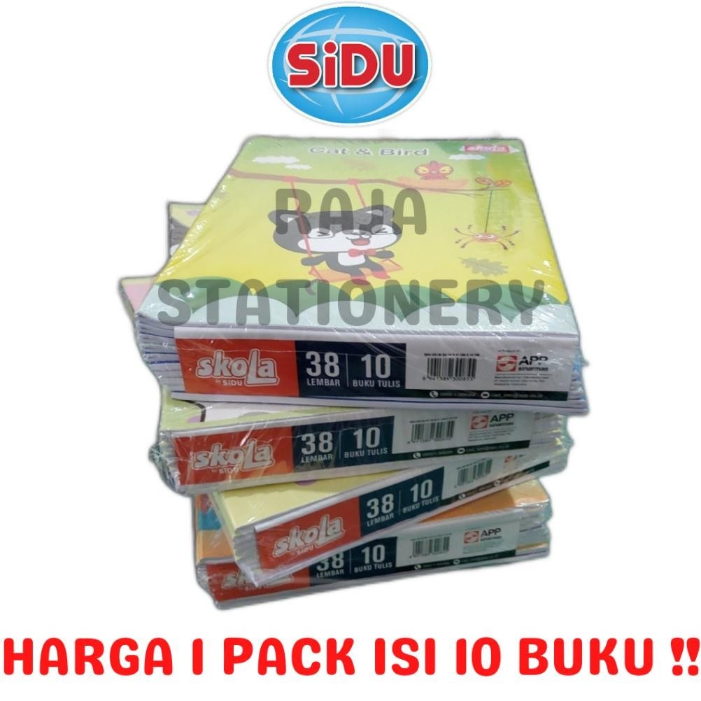 

we-12 BUKU TULIS 38 LEMBAR GARIS A5 SKOLA BY SiDU NOTEBOOK SKOLA BY SINAR DUNIA BUKU TULIS ANAK SEKOLAH PACK [10PCS] Viral