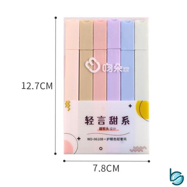

It34 COD Stabilo Pastel 1 Set Stabilo Highlighter Multicolor Stabilo siswa 6PCS/SET Warna Pastel 6 Warna Lucu - Best Stationary Premium