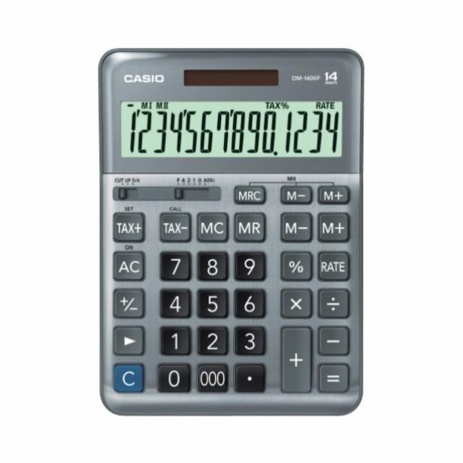 

KALKULATOR DESKTOP CASIO DM1400 / CALCULATOR KANTOR MEJA DM 1400
