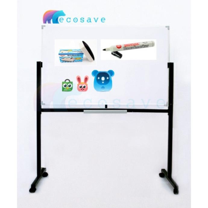 

Whiteboard SAKANA 90 x 120 cm ( Single Face / Kaki ) - Termasuk Ongkir