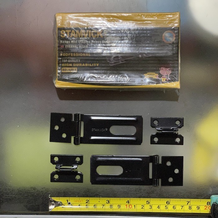 Kokot Rumah Gembok Kunci Lemari 4 in Hitam Tebal STAMVICK Overval 4"