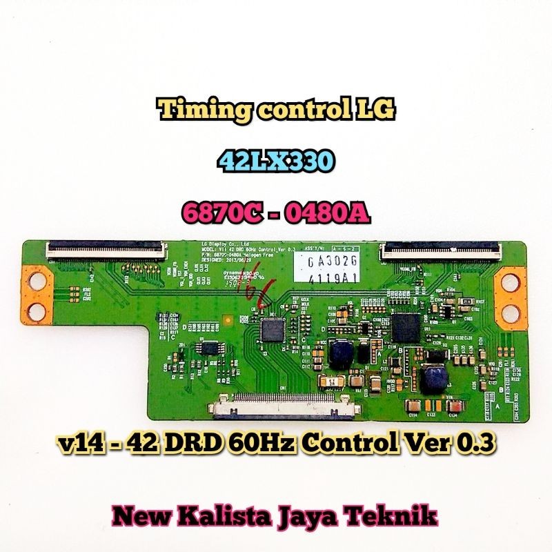 TCON TV LG 42LX330C ORIGINAL V14 6870C-0480A TCON LG 42LX330 TICON 42LX330C TIKON 42LX330 TCON LOGIC