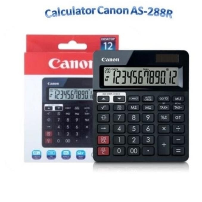 

CANON AS 288R CHECK & CORRECT CALCULATOR - Kalkulator Meja 288 R
