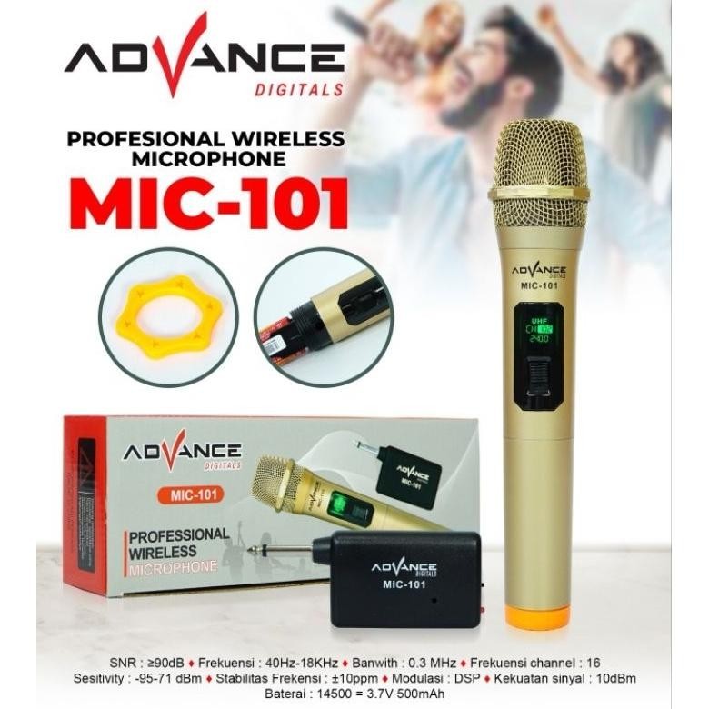 Cod Advance Microphone Wireless 101 102 103 / Mic Wireless Murah Berkualitas Terlaris