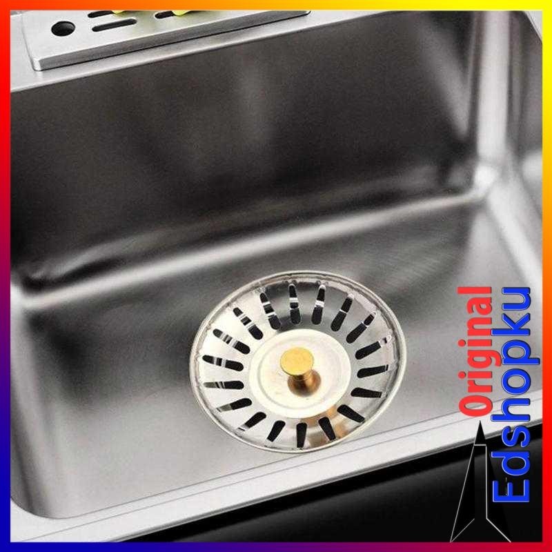 Alat Filter Saringan Penutup Lubang Bak Cuci Piring Wastafel Kitchen Sink Diameter 7.8cm