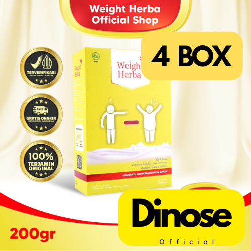 

Weight Herba 4 Box - Susu Herbal Penambah Nafsu Makan & Penggemuk Berat Badan | 200gr