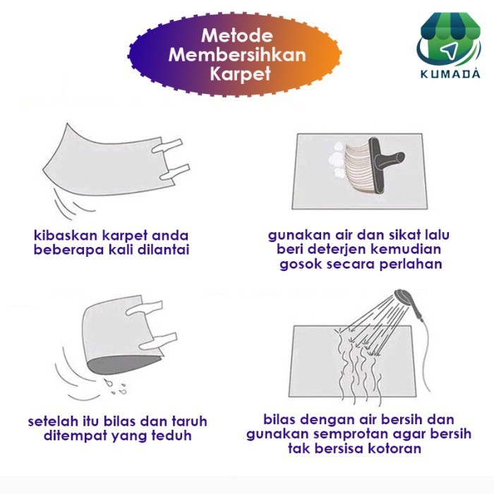 Asna Karpet Lantai Bludru Besar Tikar Arisan Karpet Lantai Murah Besar