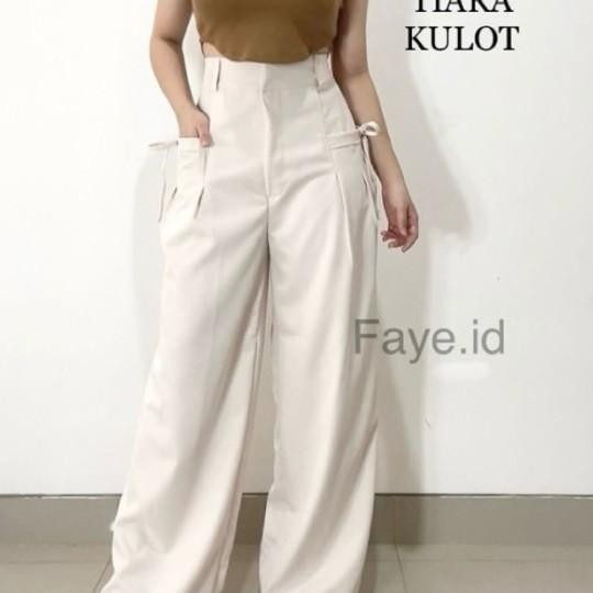 Faye - Tiara Cullote Pants | Celana Kulot Wanita | Celana Panjang