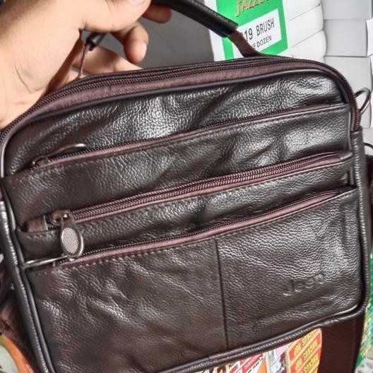 Tas Pria Selempang Kulit Merk Jeep